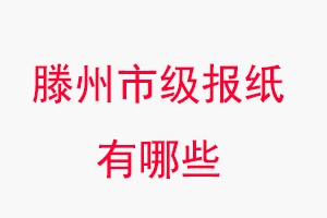 滕州報紙有哪些，滕州市級報紙有哪些找我要登報網