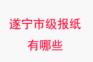 遂寧報紙有哪些,遂寧市級報紙有哪些找我要登報網(wǎng)