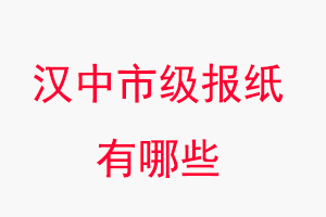 漢中報紙有哪些,漢中市級報紙有哪些找我要登報網