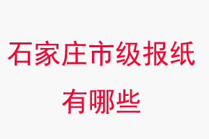 石家莊報紙有哪些，石家莊市級報紙有哪些找我要登報網