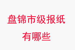 盤(pán)錦報(bào)紙有哪些，盤(pán)錦市級(jí)報(bào)紙有哪些找我要登報(bào)網(wǎng)