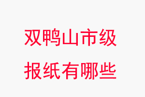 雙鴨山報紙有哪些，雙鴨山市級報紙有哪些找我要登報網(wǎng)